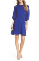 Women's Chelsea28 Blouson Sleeve Fit & Flare Dress - Blue