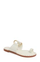 Women's Tory Burch Ravello Toe Ring Sandal M - White