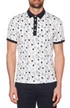 Men's Original Penguin Bowling Print Polo - White