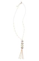 Women's Panacea Stone Tassel Necklace