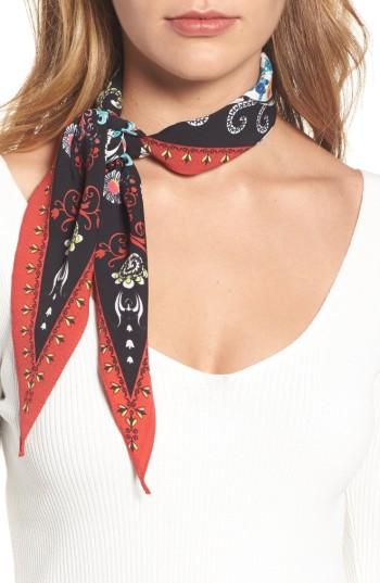 Women's Collection Xiix Paisley Kite Scarf, Size - Black