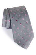 Men's Nordstrom Open Ground Silk Tie, Size - Black