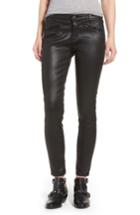 Women's Ag The Legging Ankle Skinny Faux Leather Pants - Black