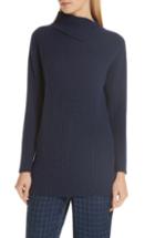 Women's Eileen Fisher Boxy Tencel Lyocell & Silk Sweater - Blue