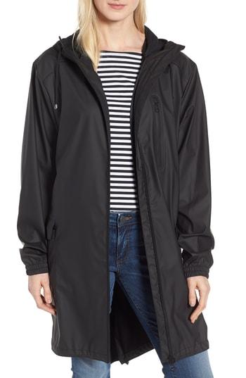 Women's Kristen Blake Hooded Rain Topper Jacket - Black