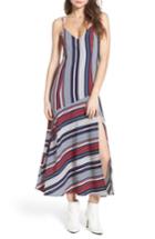 Women's Lush V-neck Midi Dress - Blue