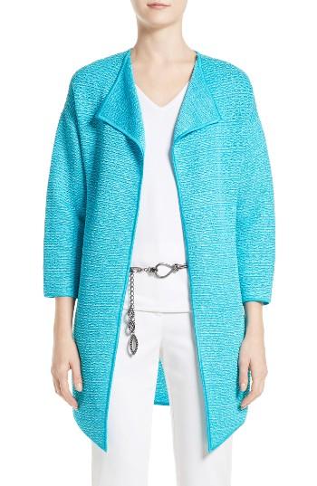 Women's St. John Collection Hidden Lattice Cardigan