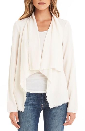 Women's Michael Stars Drape Front Woven Cardigan