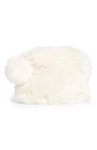Nordstrom At Home Cuddle Up Faux Fur Pouch - Ivory