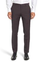 Men's Boss Benso Fit Wool Trousers, Size 32r - Red