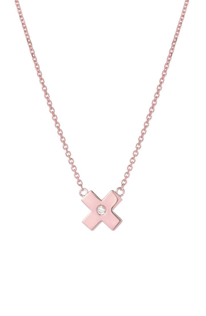 Women's Mini Mini Jewels Forever Collection - X Diamond Pendant Necklace