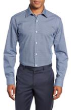 Men's Ted Baker London Slestmi Slim Fit Print Dress Shirt .5 - Blue