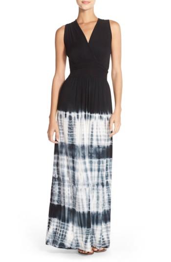 Women's Fraiche By J Tie Dye Ombre Jersey Maxi Dress