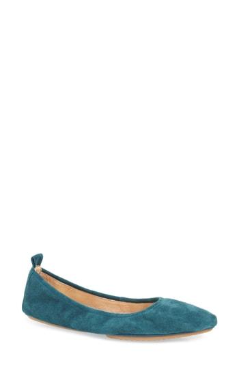 Women's Yosi Samra Vince Foldable Ballet Flat M - Blue