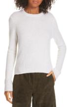 Women's Vince Seam Detail Cashmere Sweater - White