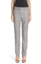 Women's Calvin Klein 205w39nyc Side Stripe Plaid Wool Pants Us / 36 It - Grey