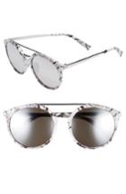 Women's Bp. 55mm Mirrored Sunglasses - Marble/ Silver