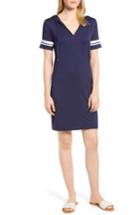 Women's Michael Michal Kors Stripe Sleeve Hoodie Dress - Blue