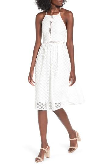 Women's Soprano Lace Midi Dress - Ivory