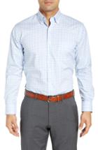 Men's Peter Millar Cottage Classic Fit Sport Shirt, Size - Blue