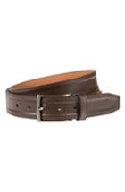 Men's Nike Trapunto G Flex Leather Belt - Brown
