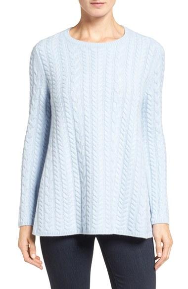 Women's Nordstrom Collection Cable Knit Cashmere Sweater