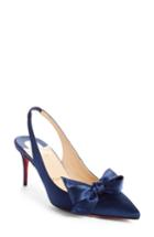Women's Christian Louboutin Yasling Slingback Pump Us / 36eu - Blue
