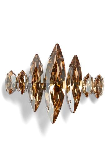 L. Erickson Spiked Crystal Barrette, Size - Metallic