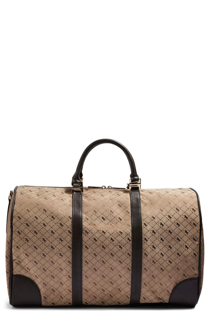 Topshop Large Madrid Duffel Bag - Beige