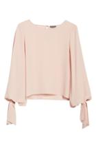 Women's Vince Camuto Tie Cuff Bubble Sleeve Top - Orange