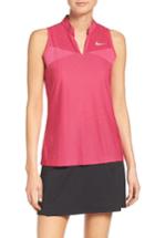 Women's Nike Zonal Cooling Swing Knit Golfo Polo - Pink