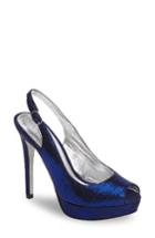 Women's Adrianna Papell Rita Platform Slingback Sandal .5 M - Blue