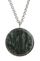 Women's Tom Wood Green Marble Medallion Necklace