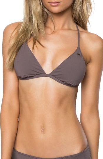 Women's O'neill Salt Water Halter Bikini Top - Grey