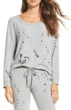 Women's Michael Lauren Kenny Splatter Lounge Sweatshirt - Grey