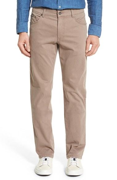 Men's Brax Cooper Stretch Pima Cotton Pants X 34 - Grey