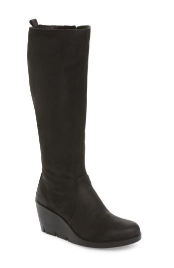 Women's Ecco Bella Wedge Boot, Size 5-5.5us / 36eu - Black