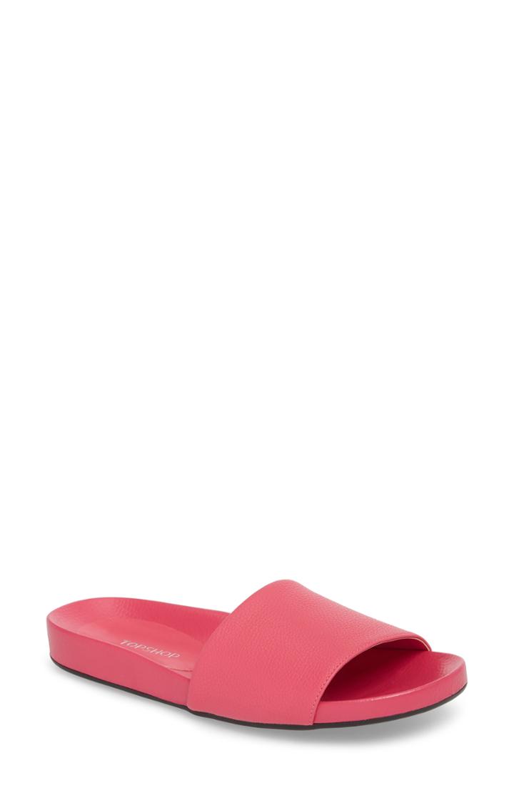 Women's Topshop Homie Refined Slide Sandal .5us / 38eu - Pink