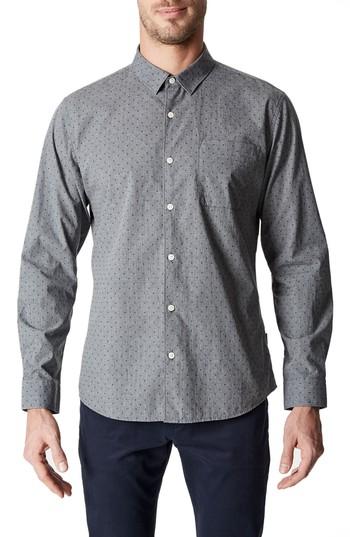 Men's 7 Diamonds Steel Sky Woven Shirt, Size - Blue