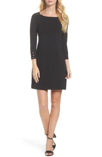 Women's Lilly Pulitzer Sophie Upf 50+ Shift Dress, Size - Black