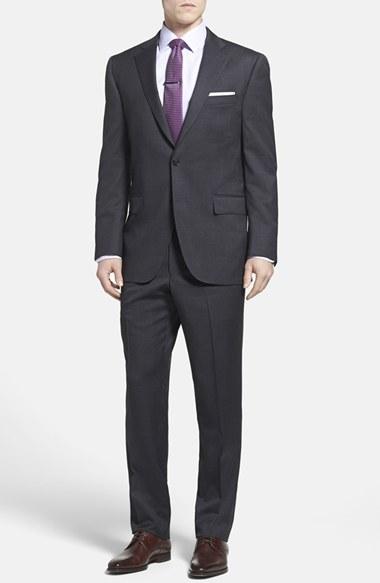 Men's Peter Millar Classic Fit Windowpane Wool Suit