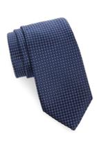 Men's Nordstrom Men's Shop Alana Geometric Silk Tie, Size - Blue