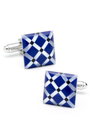 Men's Cufflinks, Inc. Mother Of Pearl & Onyx Cuff Links