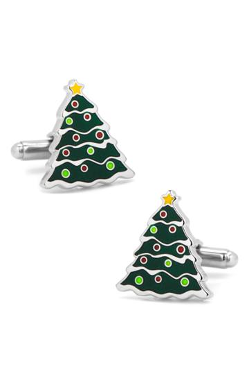 Men's Cufflinks, Inc. Christmas Tree Cuff Links