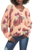 Women's Leith Fluffy Pullover, Size - Coral