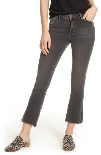 Women's Free People Crop Straight Leg Jeans - Black