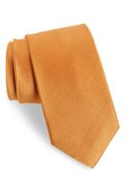 Men's Nordstrom Men's Shop Vendome Dot Silk Tie, Size X-long - Orange