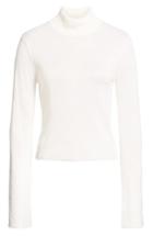 Women's Madison & Berkeley Bell Sleeve Mock Neck Sweater, Size - Ivory