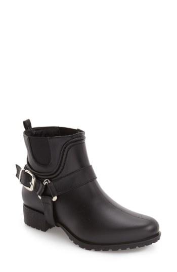 Women's Dav 'rue' Weatherproof Harness Rain Bootie M - Black