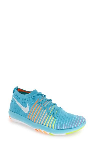 Women's Nike 'free Transform Flyknit' Training Shoe .5 M - Blue